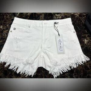 Justusa White Women Shorts